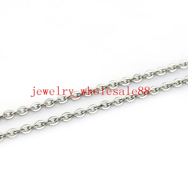 Лот 10 метров тонкий 2 мм овальное соединение из нержавеющей стали Rolo цепи