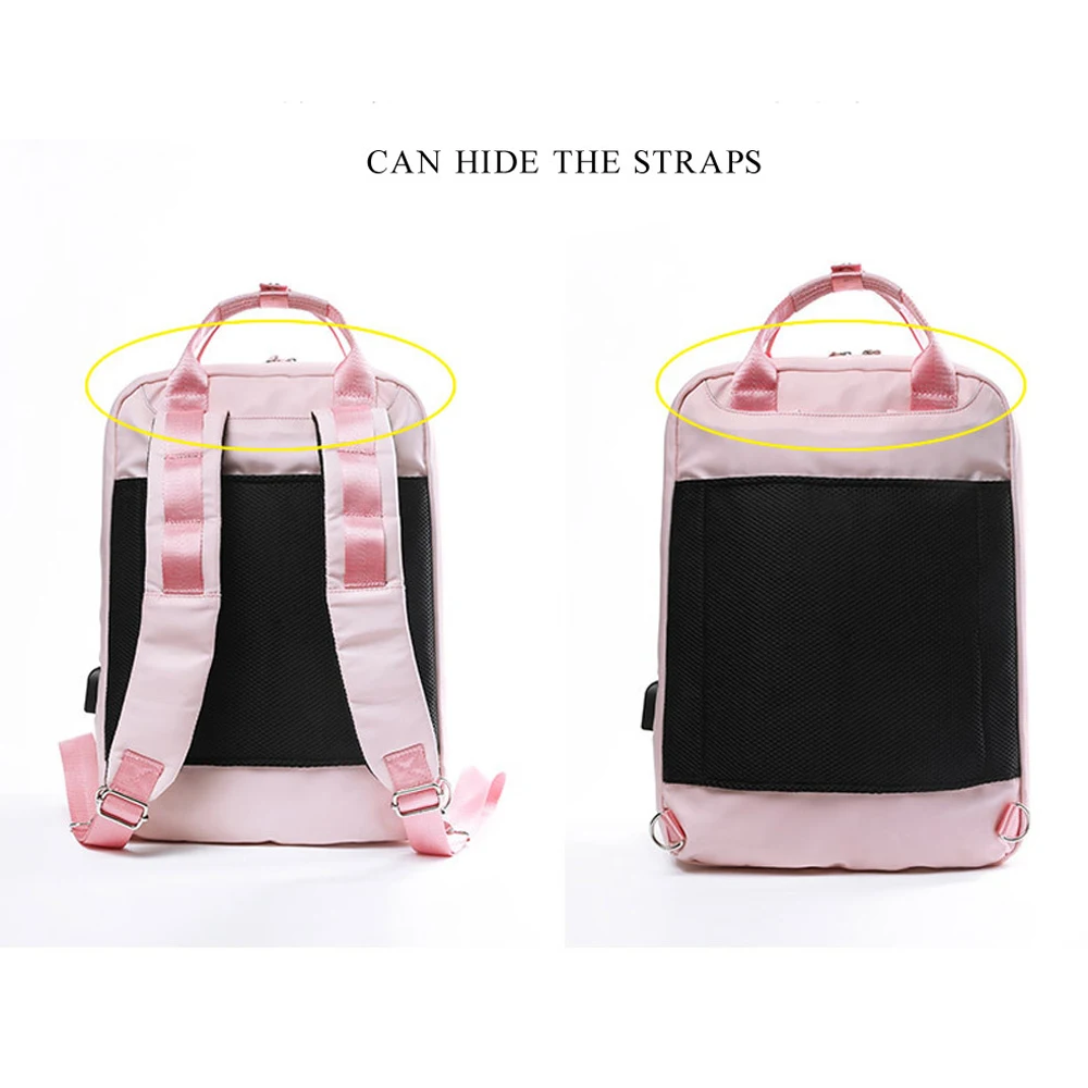 Женский рюкзак с USB портом для зарядки сумка ноутбука 13 3 14 15 4 дюймов|bag for macbook air|bag