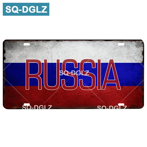 [SQ-DGLZ] флаг страны+ имя номерного знака бар украшения стены Олово знак винтаж металлический знак домашний декор живопись таблички плакат - Цвет: 0528