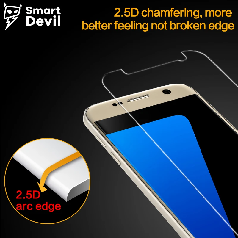 Закаленное стекло SmartDevil для Samsung Galaxy S7 S6 Защита экрана C9 Pro Взрывозащищенная
