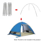 Уличная палатка 7 мм 3,26 м, сменный стержень из стекловолокна для пляжной палатки, укрытие от солнца, аксессуары для палаток для походов и кемпинга