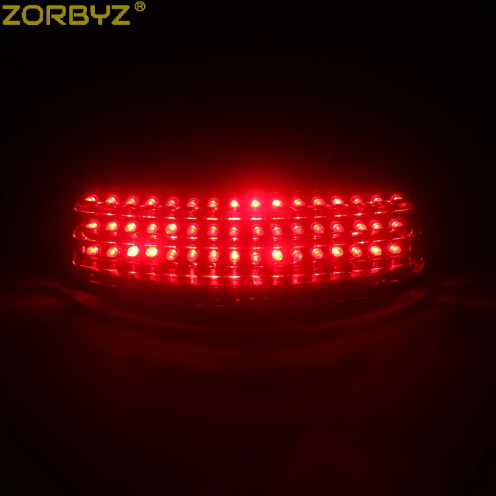 ZORBYZ мотоцикл светодиодный дым три бара задний хвост крыло наконечник для Harley Street