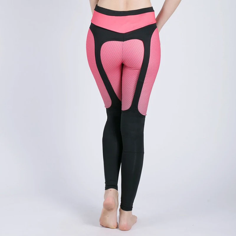 Sexy Hip Fitness Yoga Sport Pants Push Up Women Gym Running Leggings jegging Tights High Waist print Joggers Trousers | Спорт и