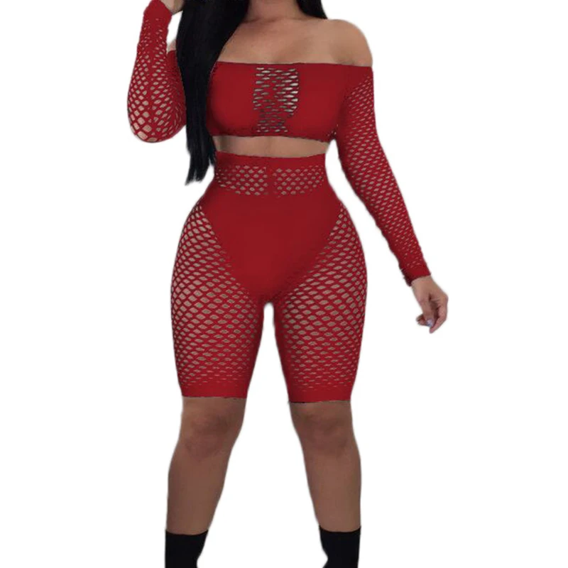 Сексуальная Перспектива 3 предмета летний комплект Для женщин наряды Mesh Crop