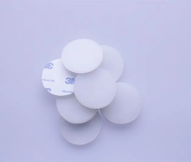 100PCS 30mm x 3mm translucent anti slip silicone rubber plastic bumper damper shock absorber 3M self-adhesive silicone feet pads