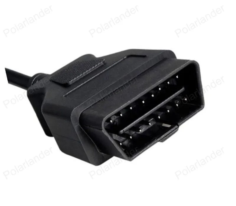 hot sell OBD II cable 16 Pin Extension Cable Connector Male to Dual Female Y extended interface line | Diagnostic Tools