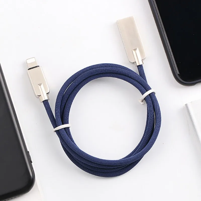 Android usb type-c Micro USB и зарядный кабель для iPhone 6 7 8 X мобильный телефон зарядный кабель из цинкового сплава линия передачи данных Быстрая зарядка