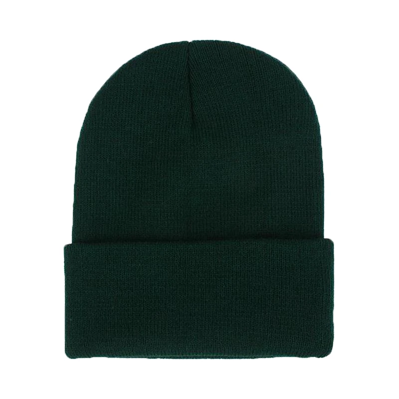 Dark Green 5 шт. DIY Индивидуальный Дизайн Пользовательский логотип осень зима сплошной цвет вязаные шапки Скалли бини для мужчин женщин команда бренд настроить - Цвет: Dark Green