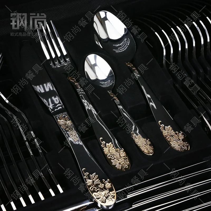 Hot 48pcs/set Of Knites Forks Teaspoons 18/10 Stainless Steel Excellent Quality Tableware Set | Дом и сад