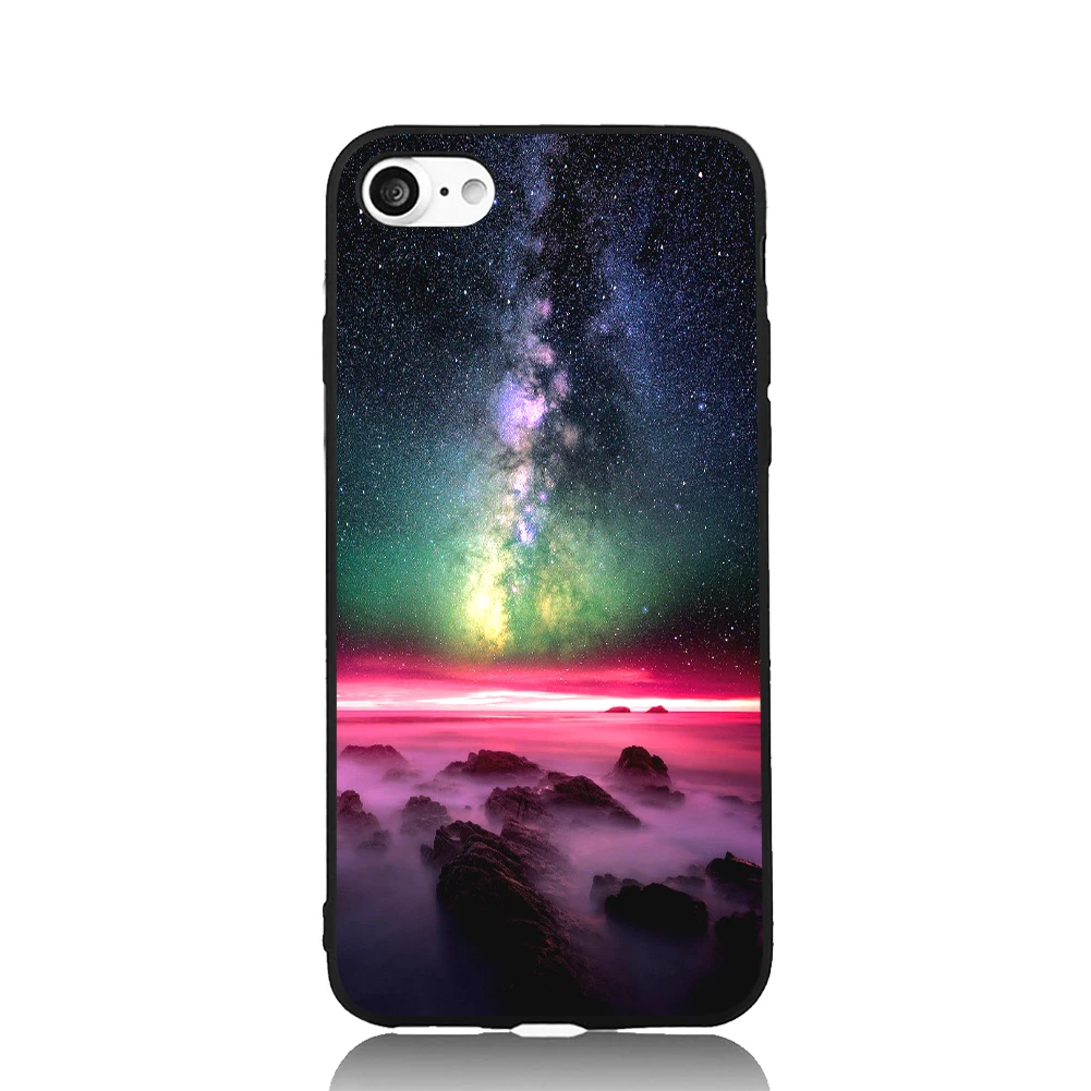 Ночь Красота серии синие волны весело Книги по искусству для iPhone 6 6S 7 Plus ТПУ