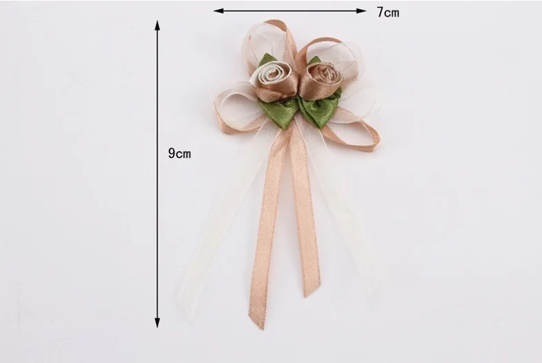 Upick 100 pcs x Satin ribbon bow flower Applique Kid's DIY Party supply Gift Packing Lots Free Shipping | Дом и сад
