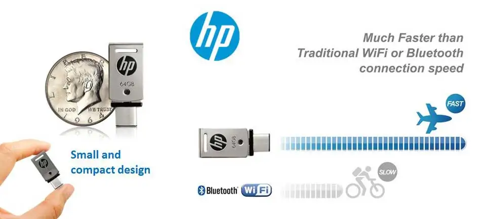 Флешка 32 Гб hp X5000M USB 3,1 металлический поворотный флеш-накопитель 32 Гб OTG ручка гравированный DIY логотип type-C 32 г ручка привода флешки Cle USB 3,0
