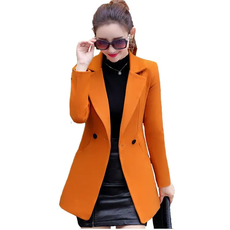 Модное женское базовое пальто модное элегантное винтажное зимнее повседневное