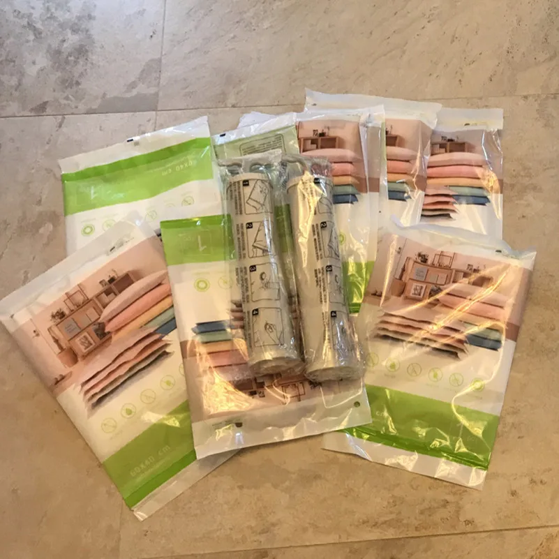 MRS BAG 6 шт. 60x40 см маленькие вакуумные сумки для одежды вакуумная сумка путешествий