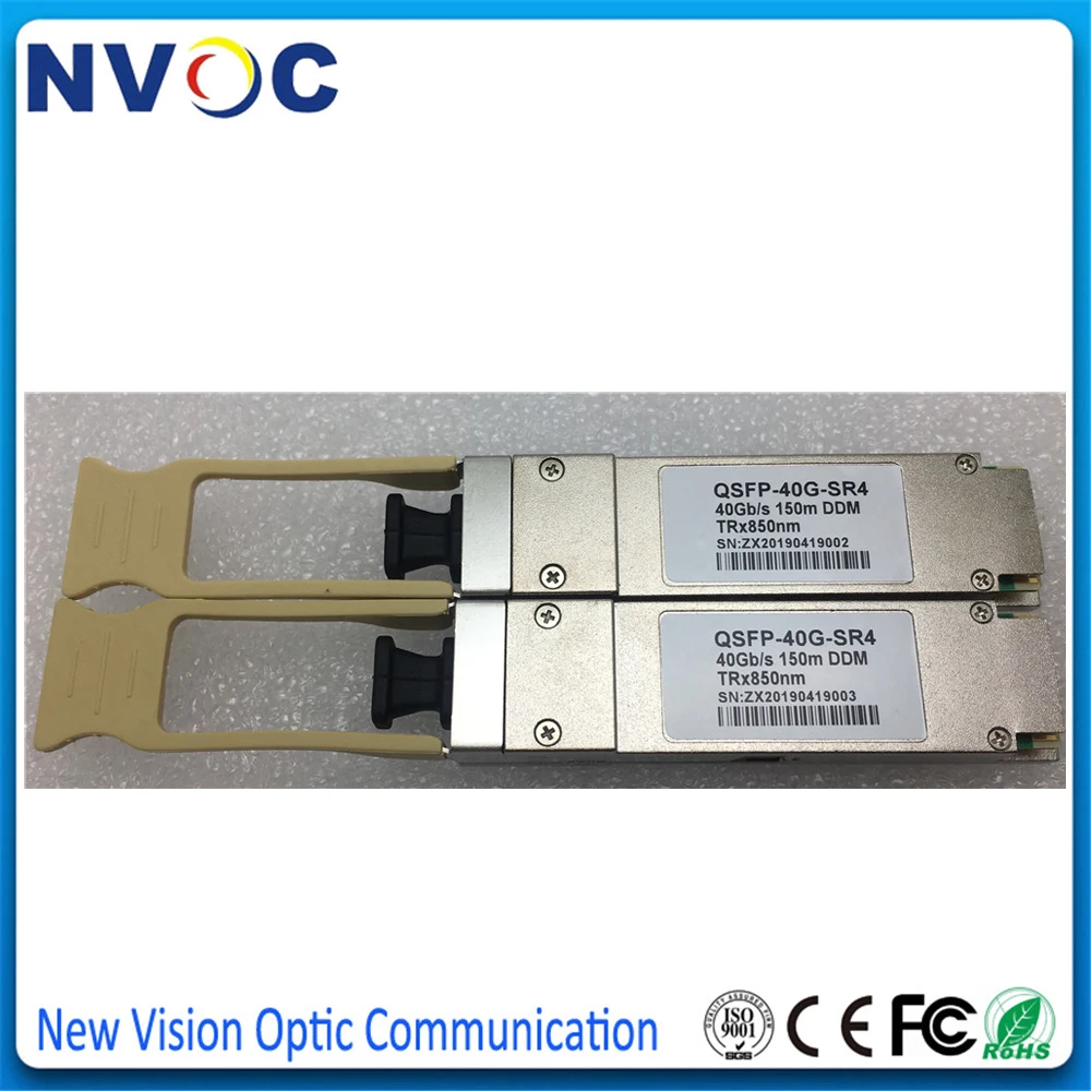 Бесплатная доставка 40GBASE-SR4 QSFP + 300 нм м трансивер MTP/MPO 40G многорежимный