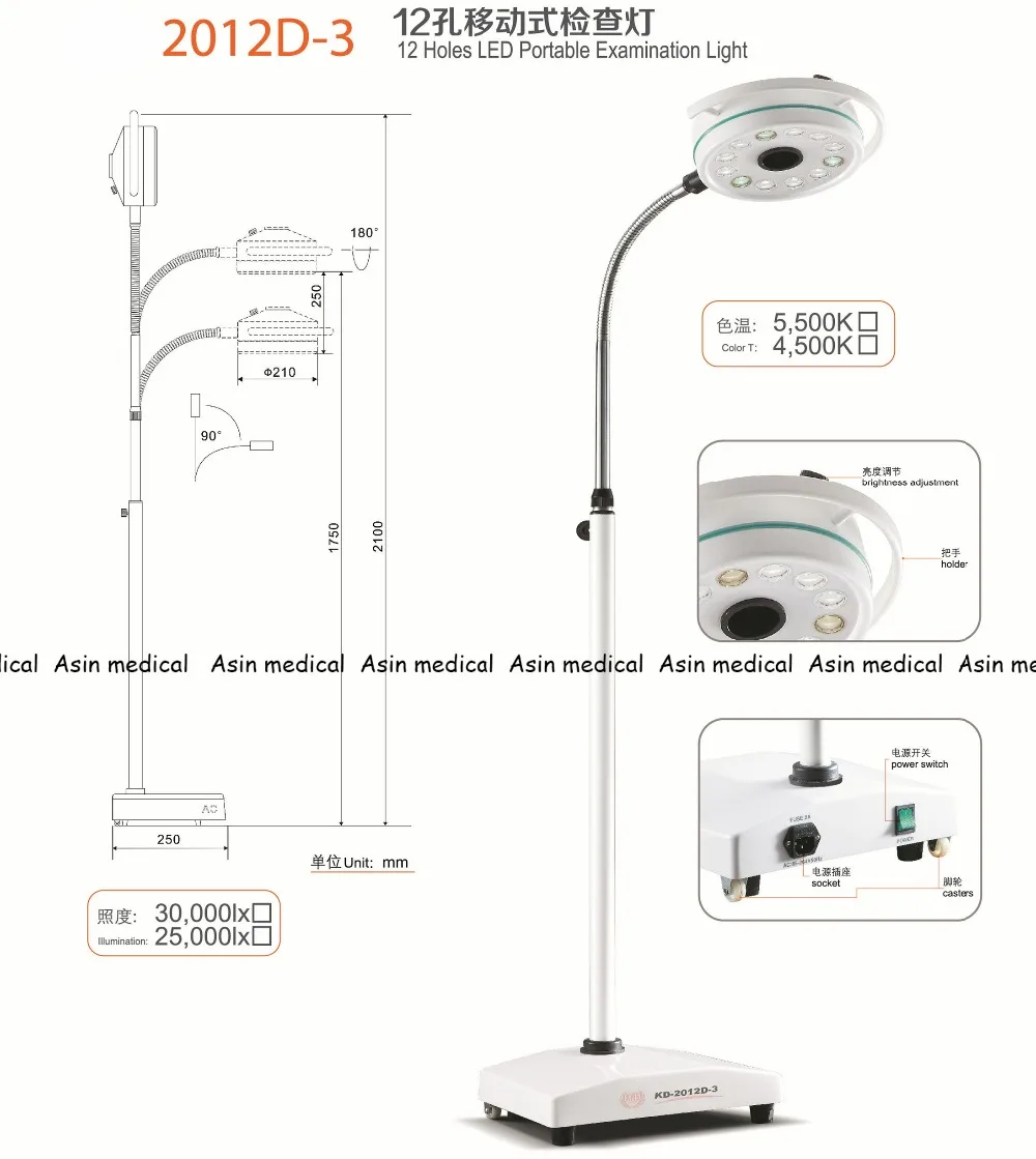 Высококачественный 36 Вт Светодиодный Хирургический медицинский осветительный