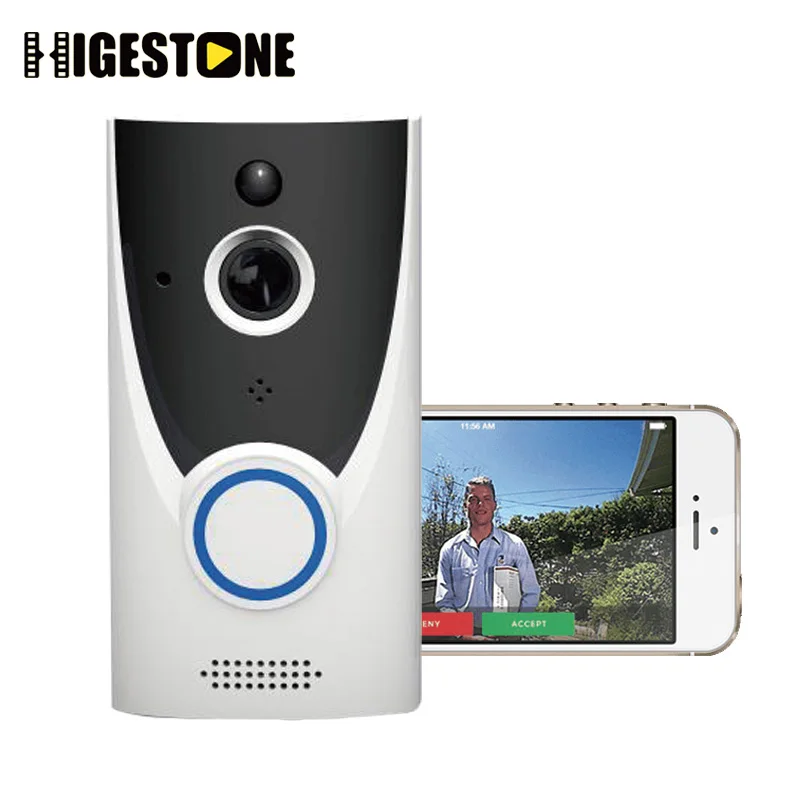 Higestone беспроводной WiFi смарт видео дверной звонок камера IP Кольцо Дверной