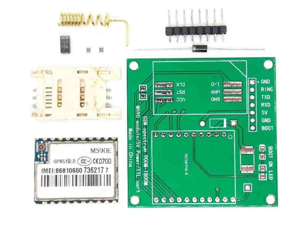 M590E GSM GPRS модуль Diy наборы M590 900m 1800m sms процессор MCU тест|test|testing cputest kit |