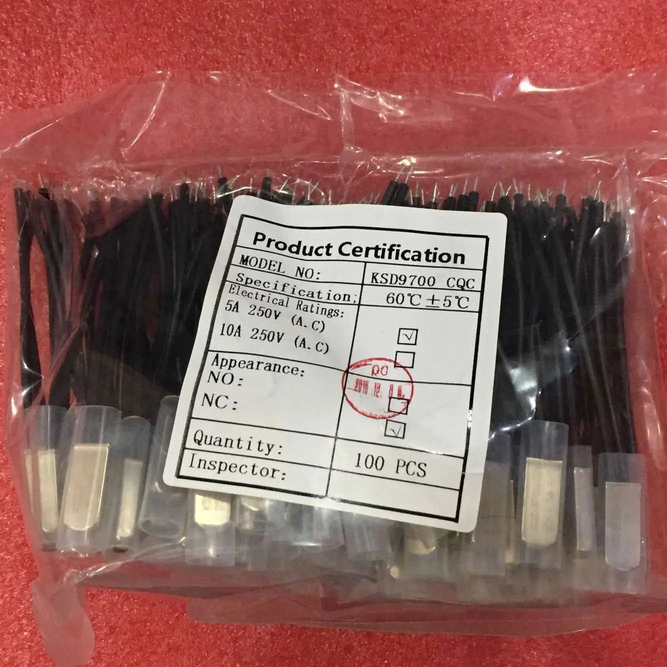Термопротектор двигателя вентилятора KSD9700 250 В/5 А 60C переключатель контроллера