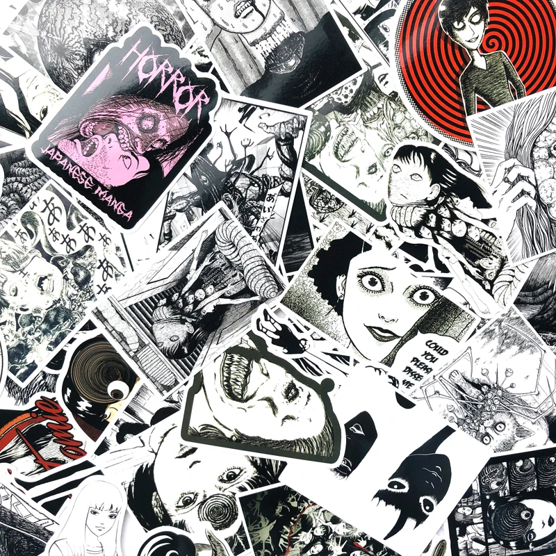55 шт. TOMIE Horror аниме наклейка 90s винтажные Переводные картинки Скрапбукинг детская игрушка для DIY телефона ноутбука мотоцикла водонепроницаемый стикер s