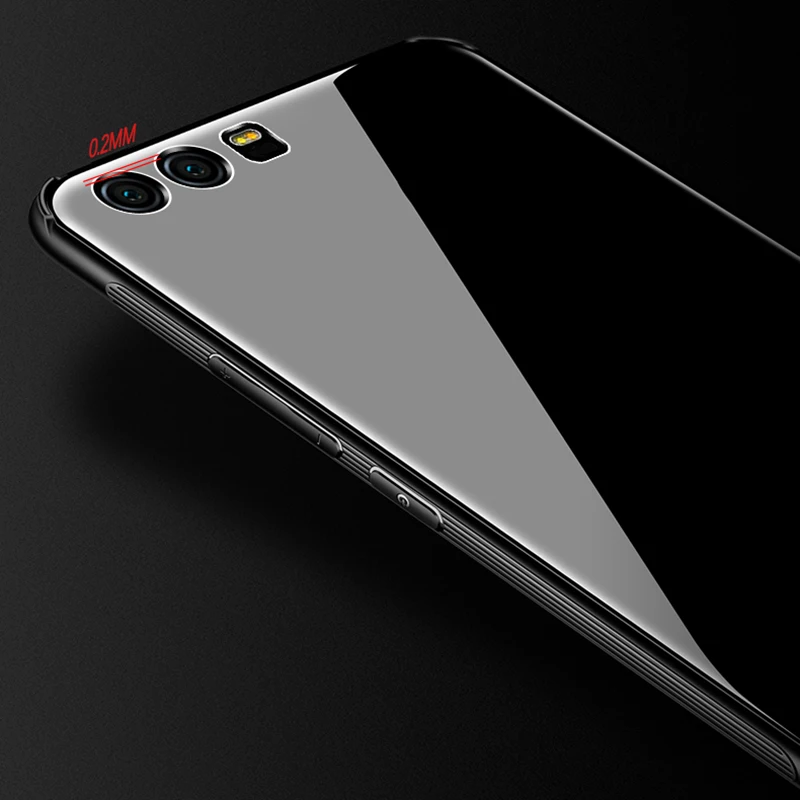For Huawei Honor 9 Case Luxury Hybrid Tempered Glass Back Cover Shockproof Sleeve HardHousing for Honor9 Phone Cases |