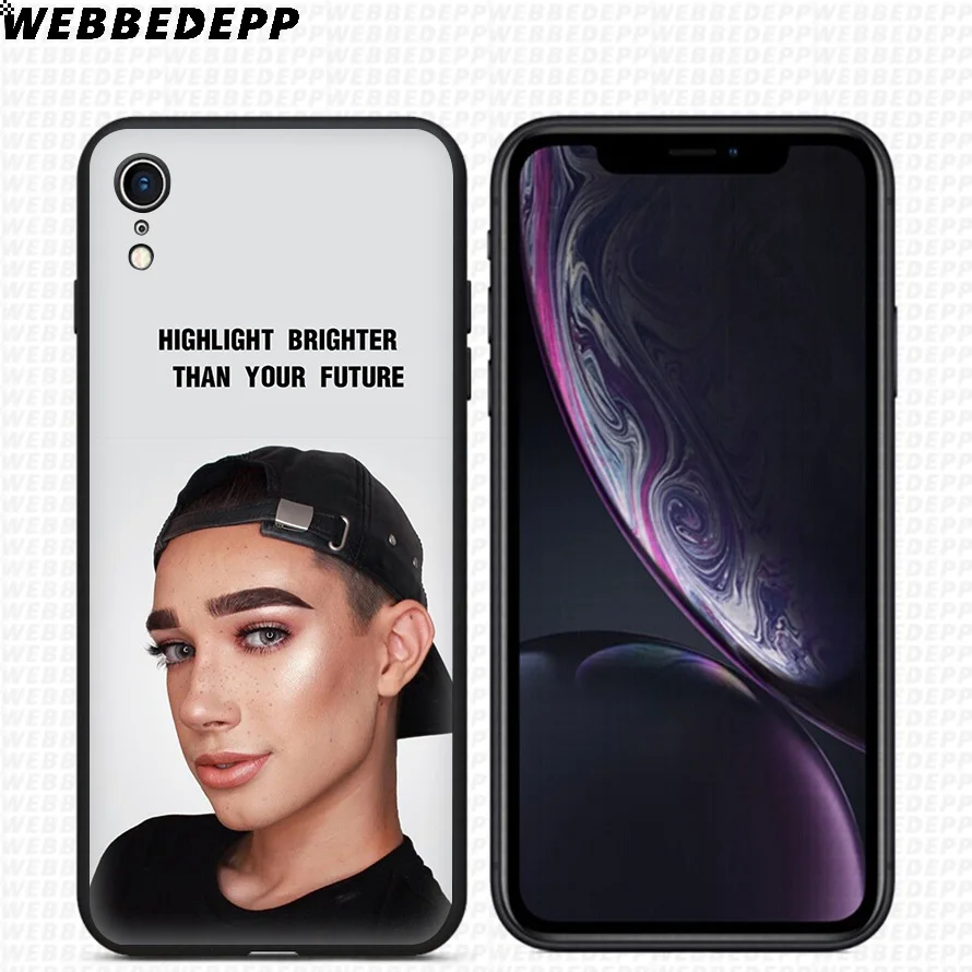 WEBBEDEPP James Charles Soft Silicone Case for iPhone 11 Pro Xr Xs Max X or 10 8 7 6 6S Plus 5 5S SE |