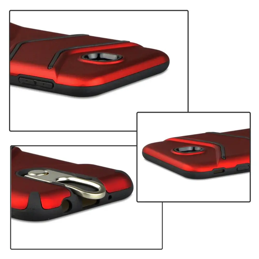 Shock Absorption Anti Skid TPU+PC Scrub With Rotating Bracket Mobile Phone Case For Samsung Galaxy J7 Pro Dirt Resistant |