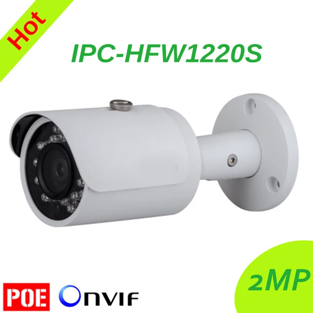 Бесплатная доставка DH IPC HFW1220S IR HD 1080p IP камера для безопасности на открытом
