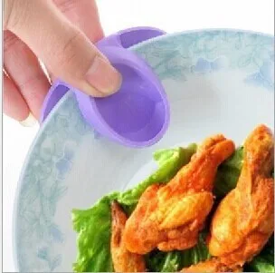 kitchen silicone gloves pads pot Microwave heat finger / simple disk folder Insulated clip guante protector potholders |