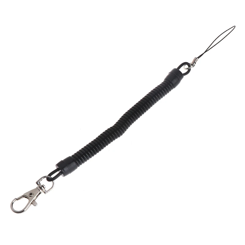 

Spring Elastic Retractable Tactical Rope Hiking Camping Phone Antilost Key Chain