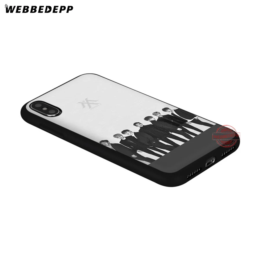WEBBEDEPP Monsta X Band Мягкий силиконовый чехол для iPhone 8 7 6S 6 Plus 11 Pro XS Max XR 5 5S SE задняя крышка