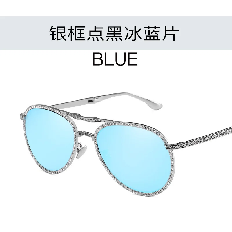

Folding Jewel Portable Sunglasses Women Men Vintage Retro Drive Pilot Sun Glasses Beaded Engrave Aviation Sunglass Male Shades