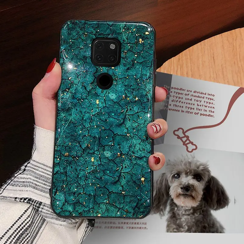 Мраморный чехол для Huawei mate20 p20 mate10 pro p10plus роскошный блестящий Мягкий силиконовый