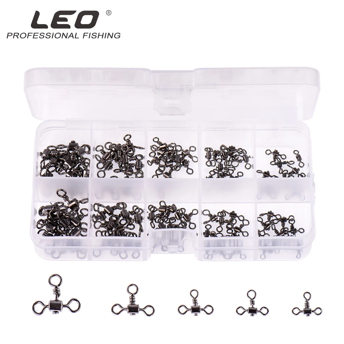 

100pcs Leo Fishing Connector 27820 Three Fork Balance Connector Fishing Accessories Pesca American Ring Lure Iron Nickel Plating