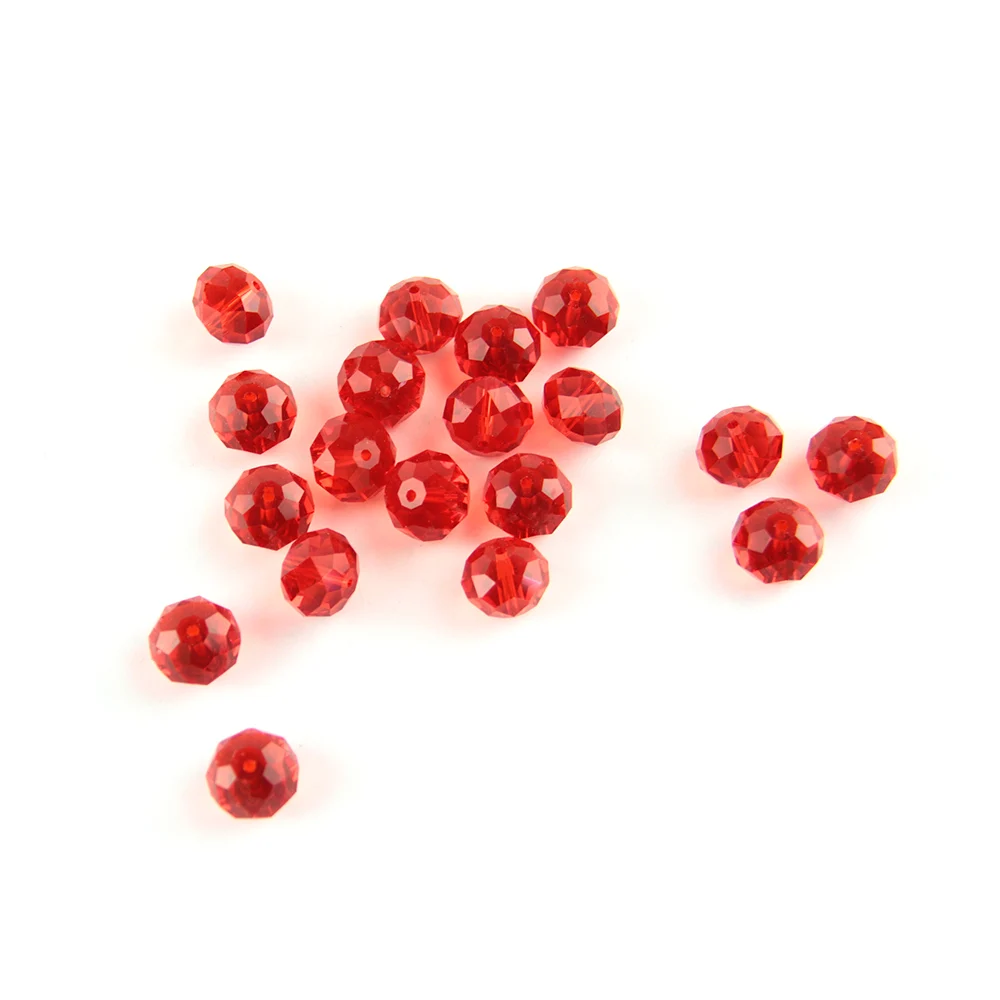 

New Arrived! 700pcs Lt Siam Color Rondelle Crystal Beads Glass Beads Loose Spacer Beads DIY Jewelry Round Crystal Beads