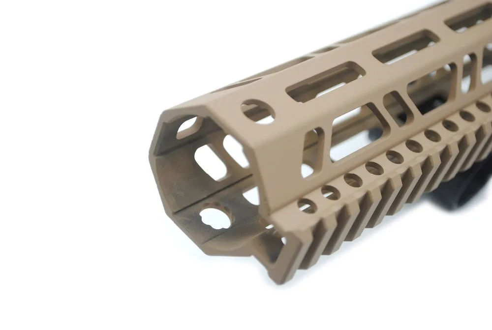 

TriRock 17'' inch M-lok Clamping Handguard Rail fit LR-308 High Profile .308/7.62 Hand Guard Picatinny Mount System_Black/Tan