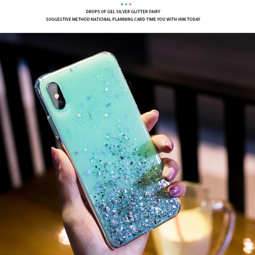 Прозрачный блестящий чехол со звездой для huawei P10 P20 Lite P30 mate 20 Pro Honor View 10 V10 V20 Nova 3i 3 P Smart Plus силиконовый чехол