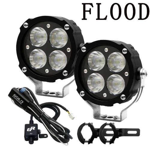 24-35mm clamp Goldrunway 42 Вт мотоциклетные постепенно фары вспомогательный светодио дный фар дополнительное супер яркий яркость мотоцикл U3 лампа - Цвет: 24-35mm clamp