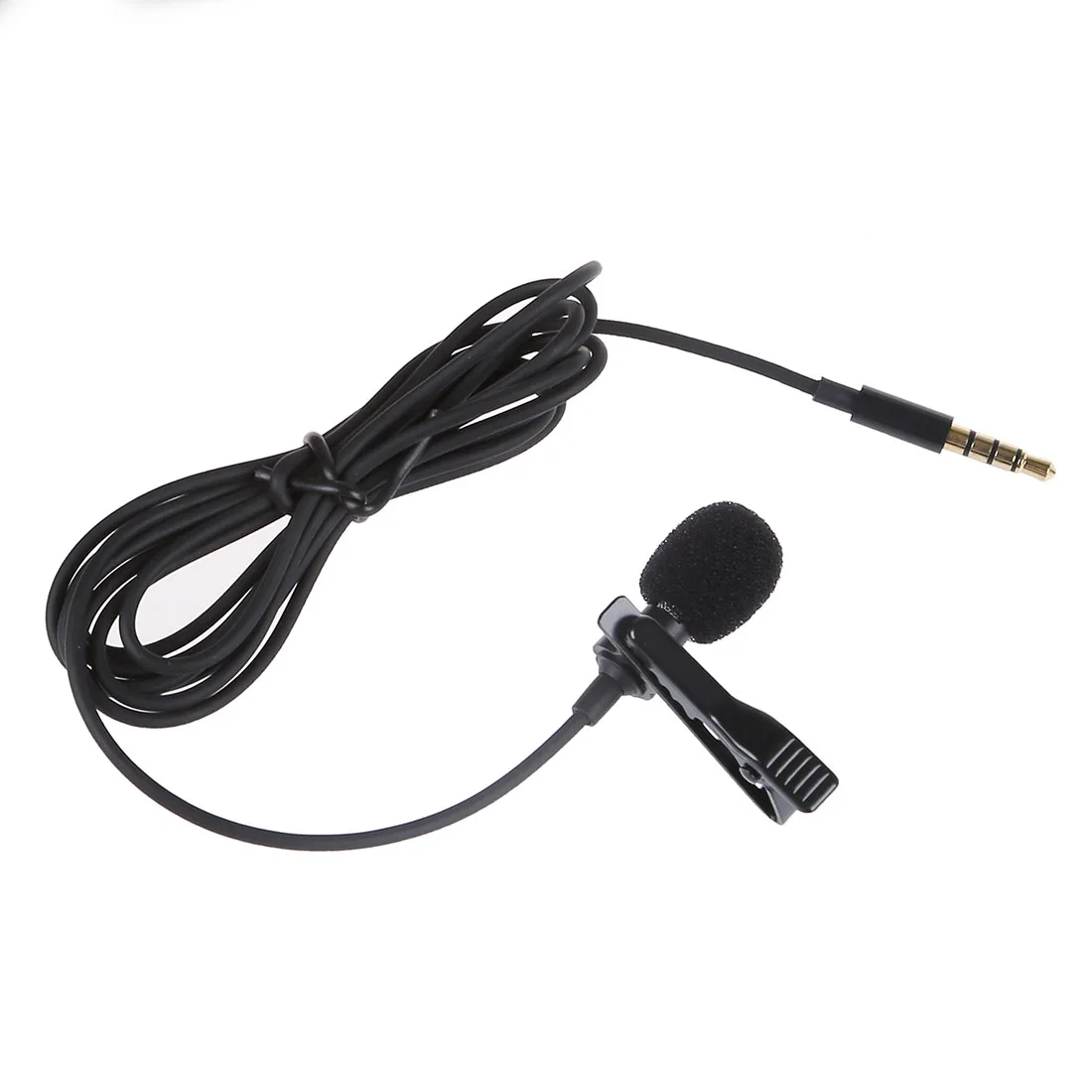 Lavalier лацканы клип на всенаправленный микрофон TRRS 3 5 мм разъем Handsfree 3.28ft