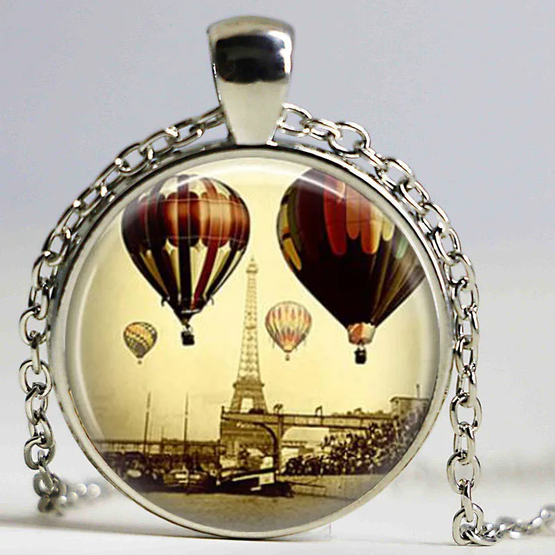 Ожерелье Эйфелева башня ювелирные изделия для путешествий воздушные шары