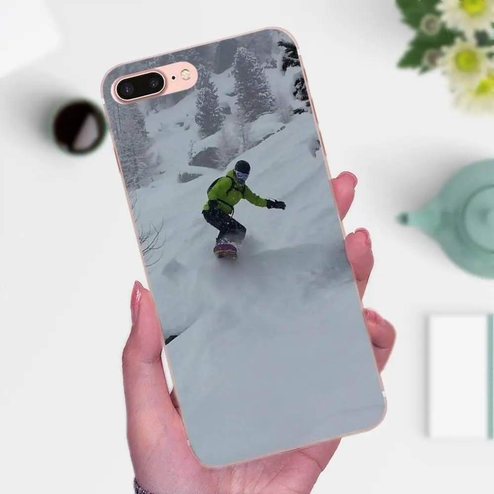 Snow Or Die Лыжный Сноуборд спортивный принт для Huawei P7 Honor 4C 5A 5C 5X 6 6C 6A 6X 7 7X 8 9 V8 V10 Y3II Y5II