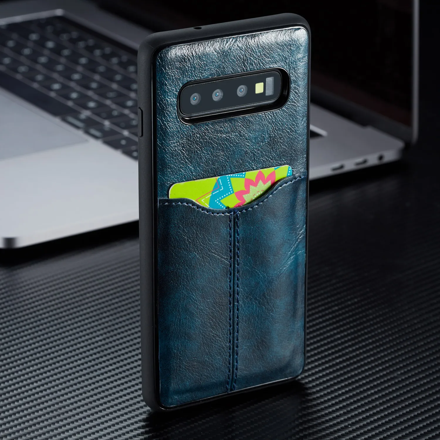 Из искусственной кожи чехол бумажник для samsung Galaxy S10 S10e плюс Чехол карты Винтаж S7 S8