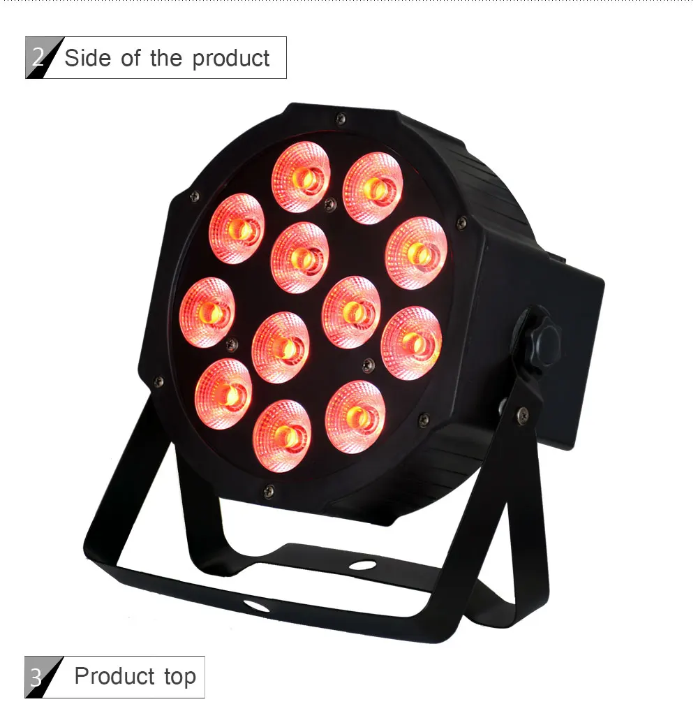 12X12 Вт светодиодный Par свет RGBW 4в1 плоский Par led dmx управление диско-огни профессиональное dj оборудование сценическое освещение
