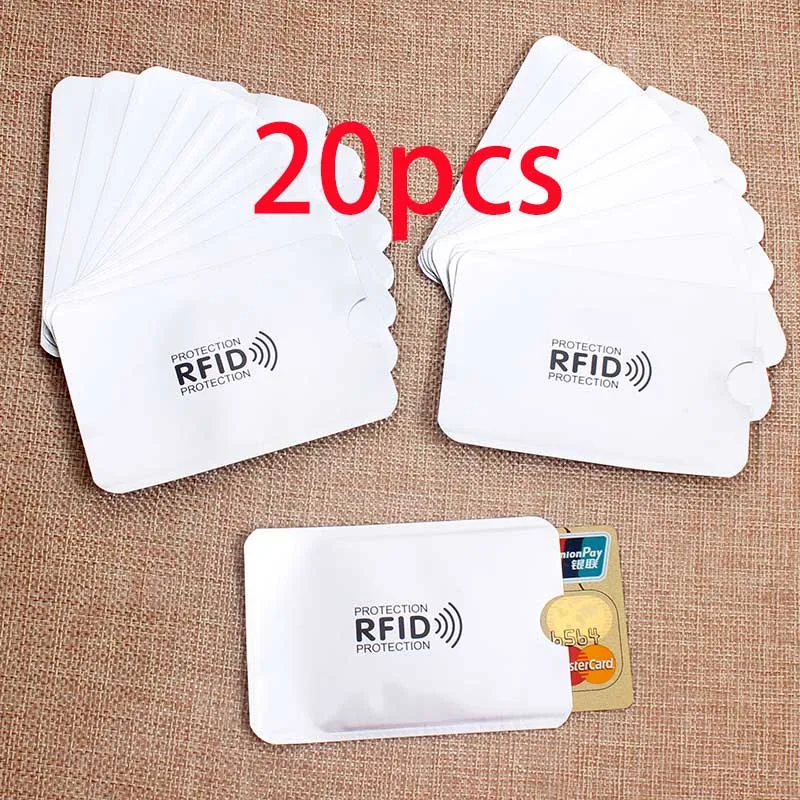 

Newest Anti Rfid Card Holder NFC Blocking Reader Lock Id Bank Card Holder Case Protection Metal Credit Card Case Aluminium