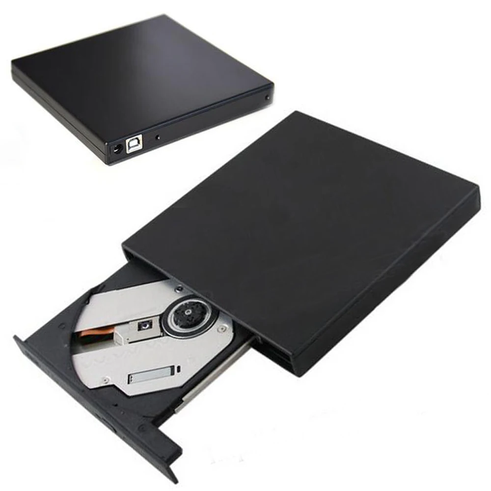 Портативный Компьютер ПК USB 2.0 Внешний DVD Writer Lightscribe Двухслойный 8X RW RAM 24X CD Burner