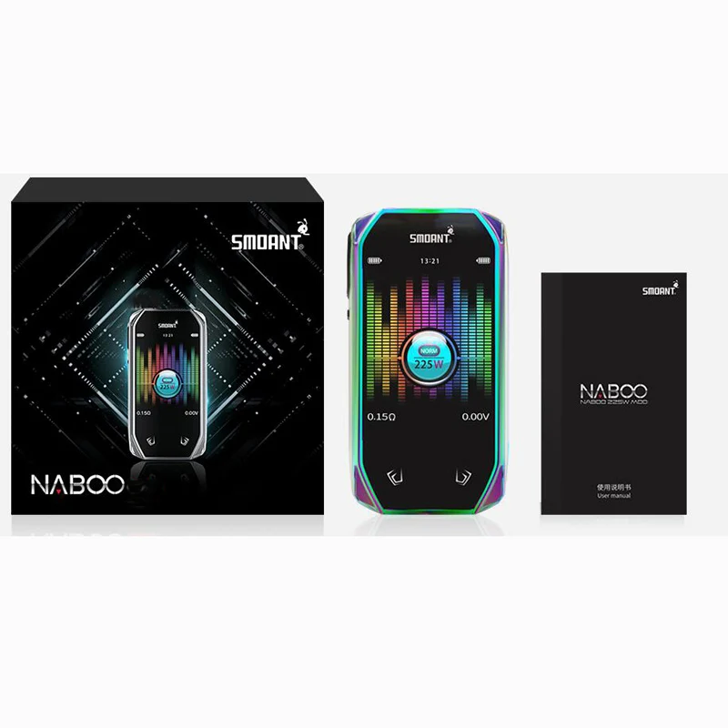 Оригинальный Smoant naoo Box Mod Vape 225 Вт поддержка Subohm Tank RDA/RTA атомайзер электронная