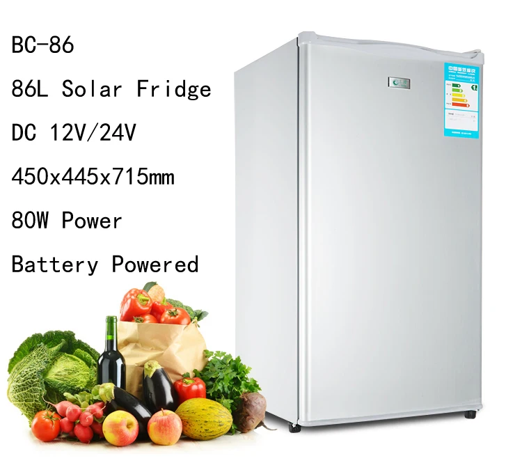 Purswave BC-86 86LDC12V24V батареи холодильник для отдыха автомобиля солнечной охлаждения rv