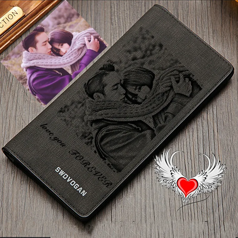 Мужской кошелек качественный Длинный дизайнерский тонкий с несколькими