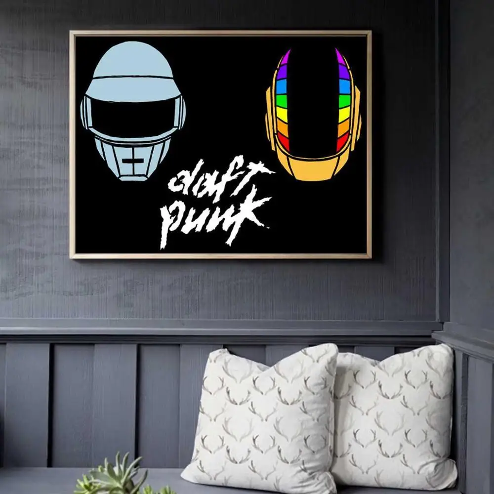 7 Шлем Daft Punk Mask музыкальный плакат и печать на холсте художественная живопись настенные картины для украшения гостиной домашний Декор без рамки - Цвет: 7