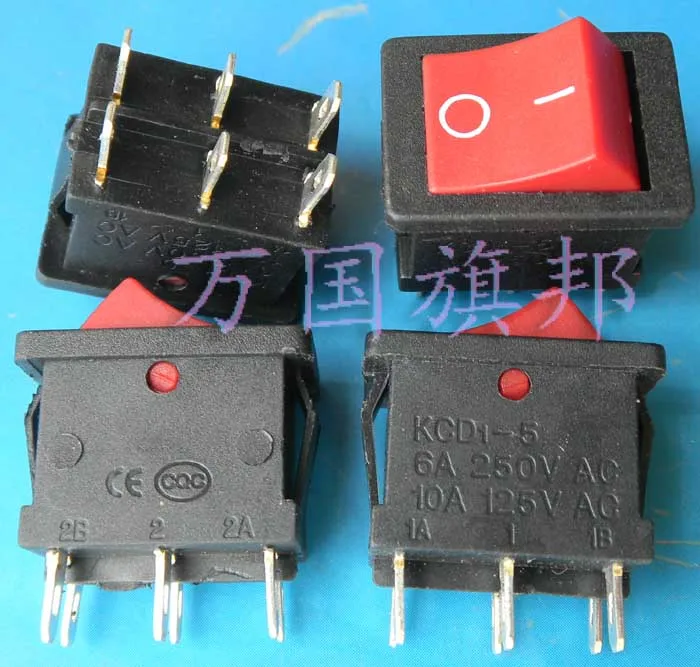 

Бесплатная доставка. Переключатель типа корабля, две лодки, 6 футов, 6 А, 2 см, длина 1,5 см, широкая полоса, 2 красные головки